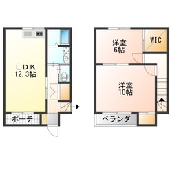 コーポ麻生3号棟の物件間取画像